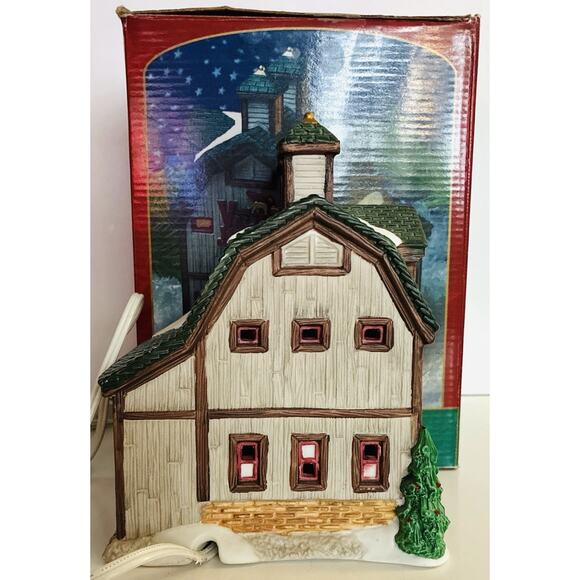 Vintage Valley Hotel Downtown 12 Mile St hand painted porcelain Lighted House - Picture 4 of 8
